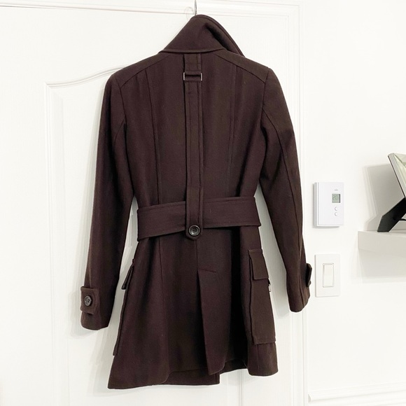 ZARA | Brown wool belted trench coat - Picture 2 of 3